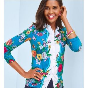 NWT Talbots floral cardigan
